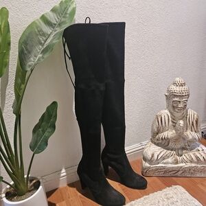 Stuart Weitzman Highland boot - Black suede - size 8
